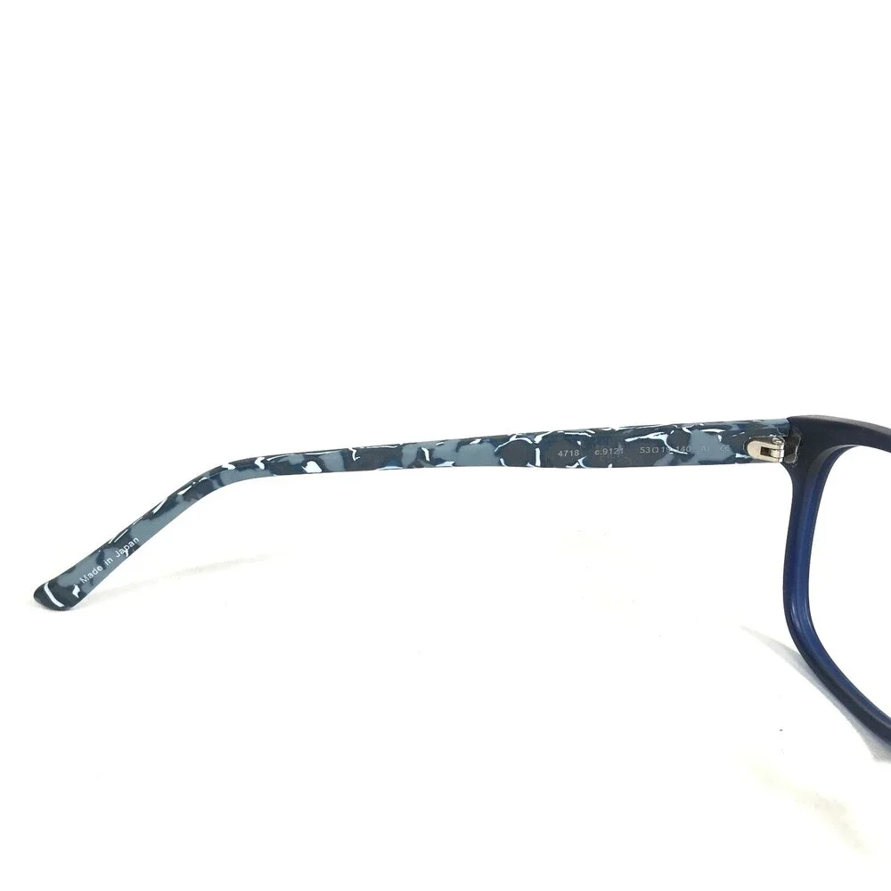 Prodesign Eyeglasses Frames 4718 c.9121 Matte Navy Blue Square Marble 53-19-140